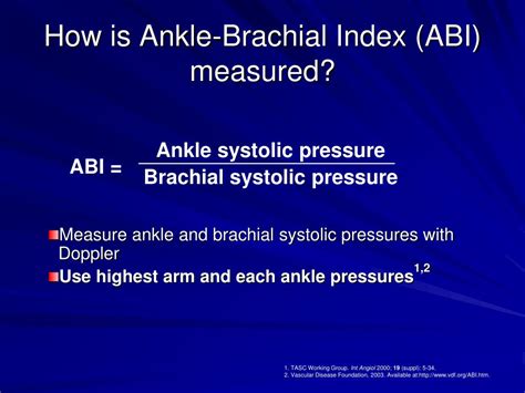 Measure Ankle Brachial Index