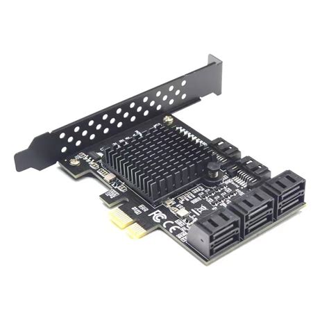 Pcie SATA Card PCI E PCI Express To SATA3 0 Expansion Card 8 Port SATA