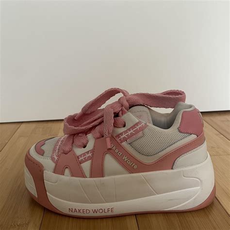Naked Wolfe Baby Pink Slider Platform Sneaker Wore Depop