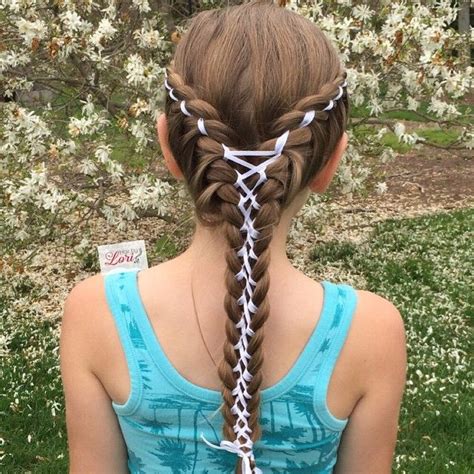 Lori B On Instagram Today I Did Two Lace Strand Ribbon Braids And