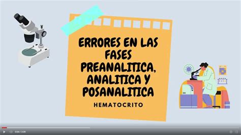 Errores En Las Fases Preanal Tica Anal Tica Posanalitica Hematocrito