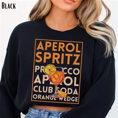 Aperol Spritz Sweatshirt Retro Cocktail Sweater Funny Social Hour Girls