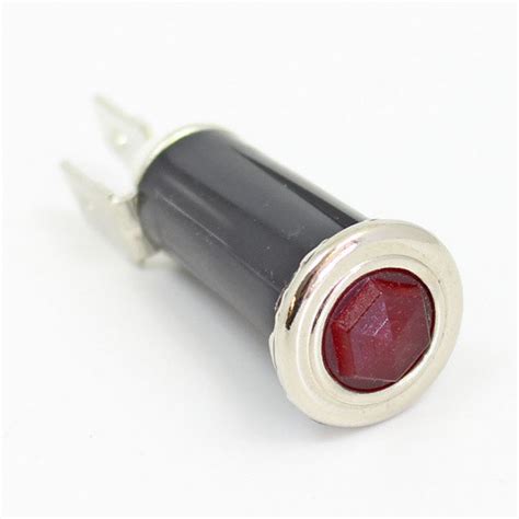 SPB392RN WL15 Type Warning Light RED LENS NICKEL RIM Warning