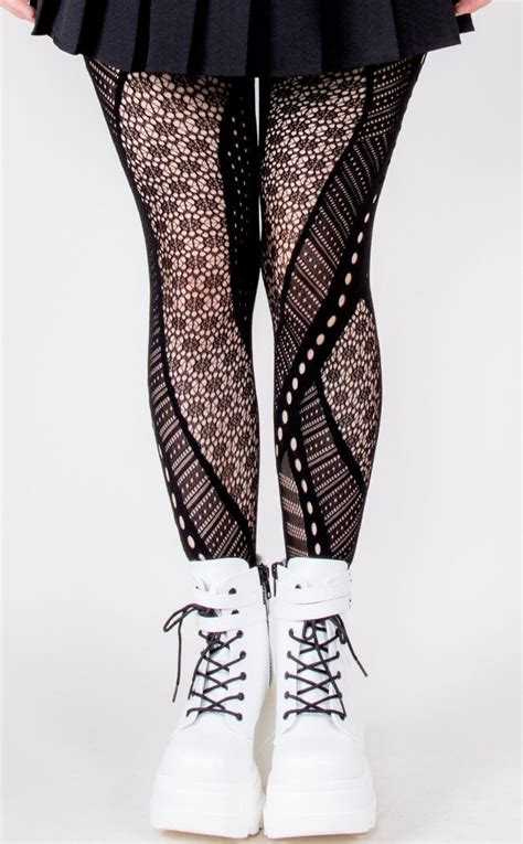 Choose your new Music Legs Clothing Mixie's Mismatched Pantyhose and ...