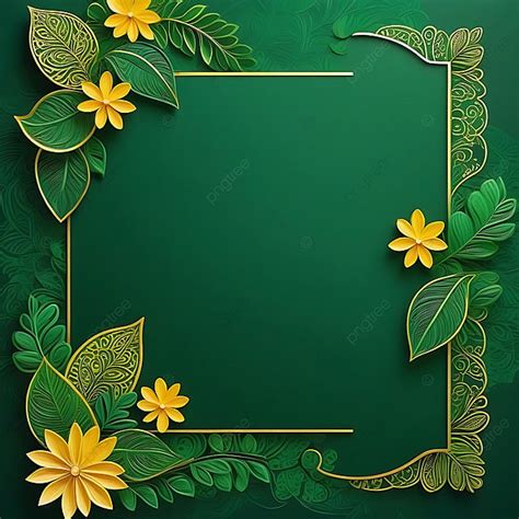 Green Mehndi Leaf Flower Card Background, Green Leaf With Texture ...