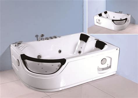 Jacuzzi Bubble Bath Jetted Corner Whirlpool Bathtub With Shelf 1800*1230*680mm