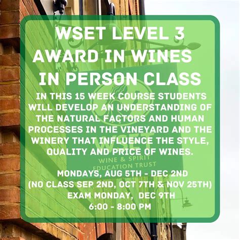 Wset Level 3 Award In Wines Fall Class Session The Independent Caveau Nola