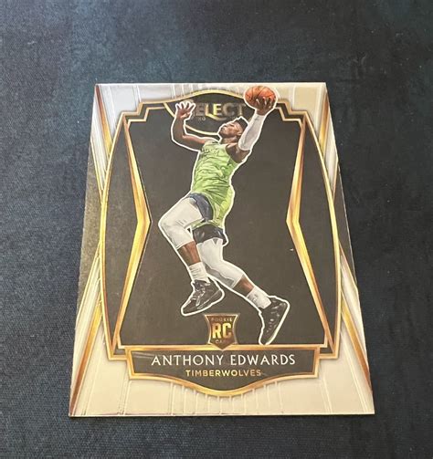 Panini Select Anthony Edwards Premier Level Rc Nba Basketball