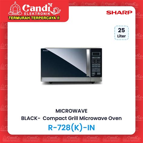 Jual Sharp Microwave R K In Liter Hitam Shopee Indonesia