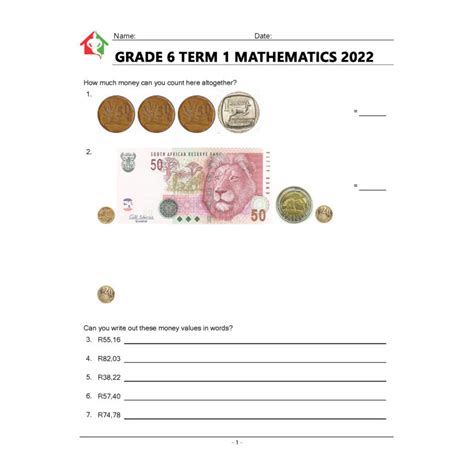 Grade 6 Term 1 Mathematics Full 2022 • Teacha