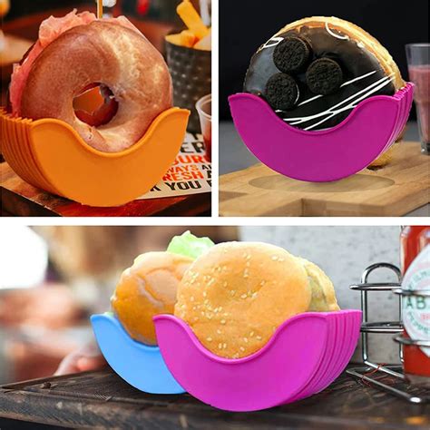 Retractable Burger Fixed Box Hamburger Buns Burger Holder Reusable