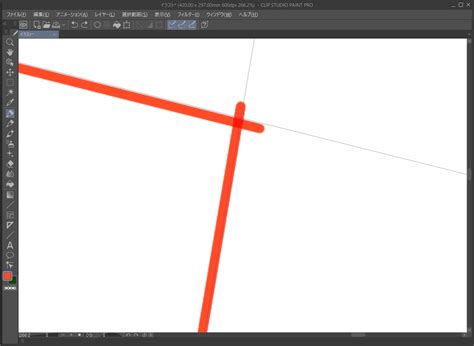 パース定規のライン上ぴったりに線を引くにはどうしたらいいでしょうか Clip Studio Ask