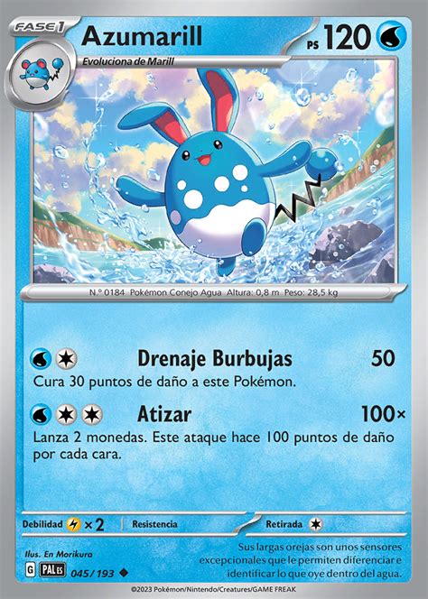 Azumarill Evoluciones En Paldea Trading Card Game