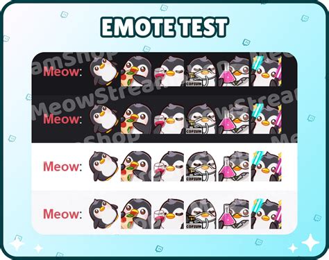 Twitch Emote Cute Penguin Mega Pack Vol Emotes Emotes Etsy