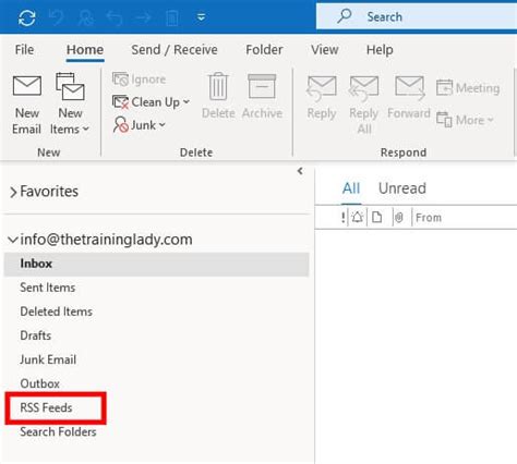 How To Use Outlook As An Rss Feed Reader The Training Lady