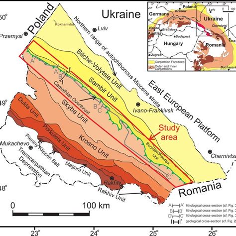 Sketch Geological Map Showing Location Of The Main Tectonic Units Of