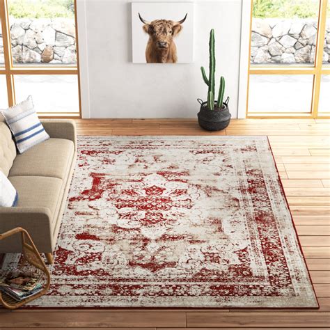 Mistana™ Brandt Oriental Burgundy Area Rug And Reviews Wayfair