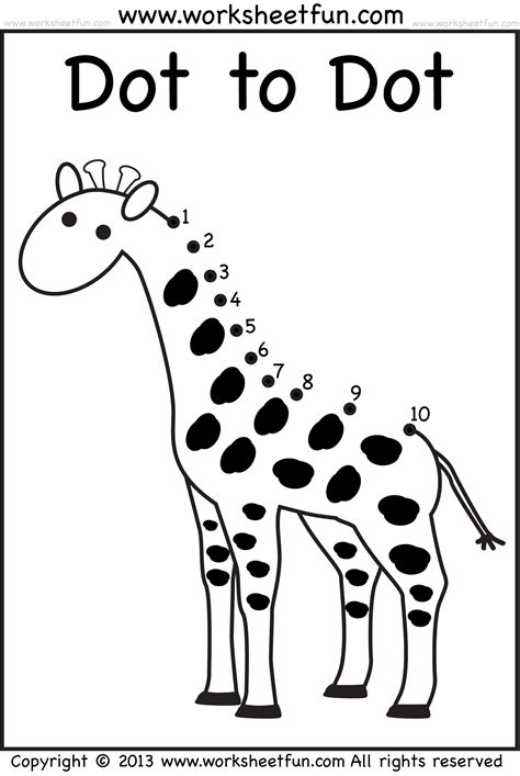 Free Printable Preschool Dot To Dot Worksheets