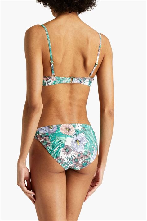 Tory Burch Floral Print Underwired Bikini Top The Outnet