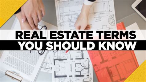 Common Real Estate Terms You Should Know Youtube