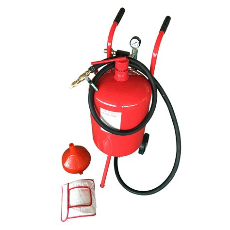 Mini 10 Gallon Portable Air Sandblaster Sand Blaster Kit High Pressure Tank Red