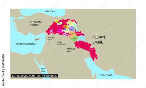 Great Kurdistan Map with all the kurdish states in it from 1700s to ...