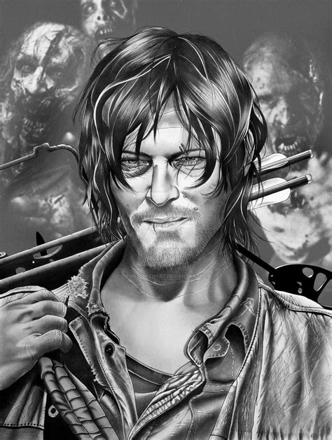 Daryl Dixon Final By Corysmithart On Deviantart