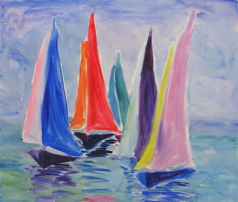 Marine Voiliers Peinture Par Valerie Jouve Artmajeur