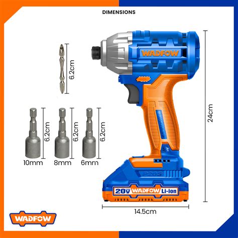 Wadfow By Winland Lithium Ion Cordless Impact Driver Brushless Motor