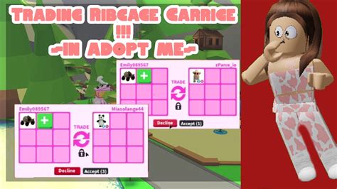 Trading Ribcage Carriage In Adopt Me Youtube