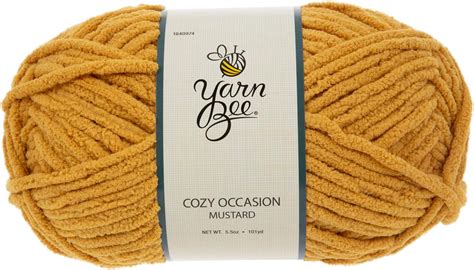 Amazon Hobby Lobby Mustard Yarn Bee Cozy Occasion Yarn