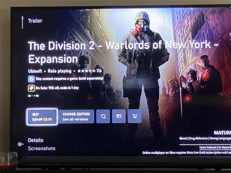 Warlords of NY DLC sale : r/thedivision