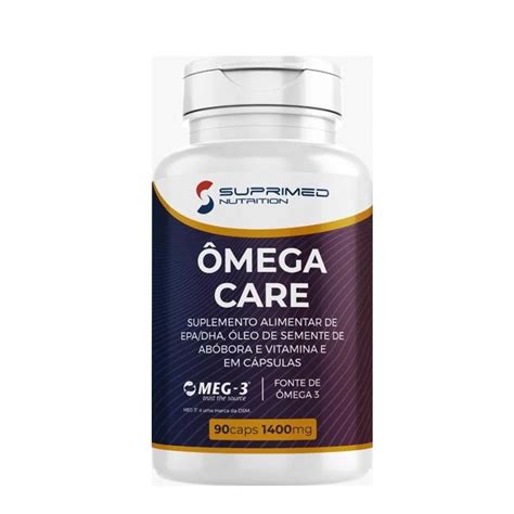 Ômega 3 1G Vitamina E Óleo Semente de Abóbora 90 caps Suprimed