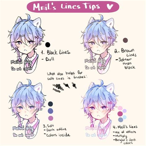 Lineart Tips by Aokanio on DeviantArt | Digital art tutorial, Anime ...