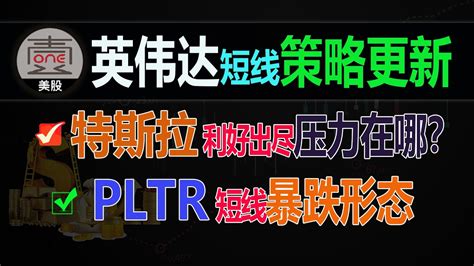 英伟达日线跌势不变短线操作策略更新特斯拉利好出尽本周能否带来反转PLTR短线暴跌形态如何预期美股分析NVDA TSLA