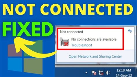 Not Connected No Connections Are Available Problem Windows 7 10