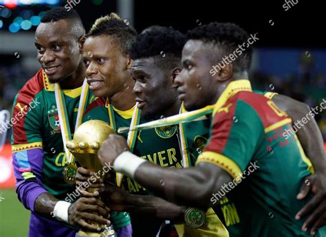 Cameroon Players Pose Trophy After Winning Editorial Stock Photo ...