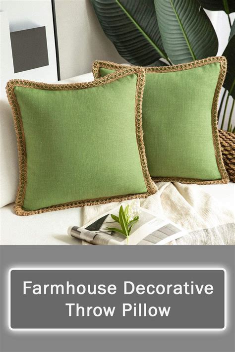 35 Green Throw Pillows Thatll Put Your Room Over The Top In 2024 Green Throw Pillows Green