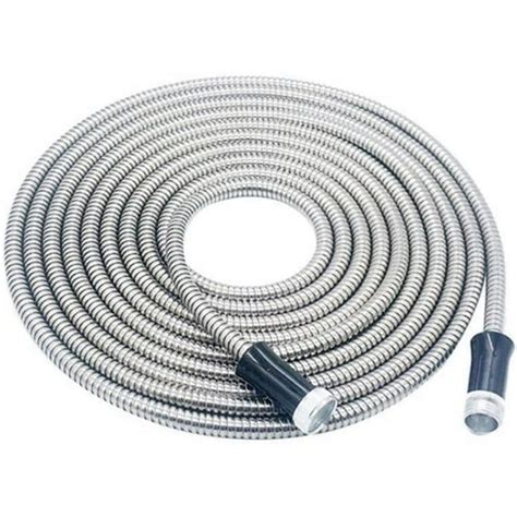 Luvcmft Metal Garden Hose 50ft Flexible Garden Water Hose With Solid