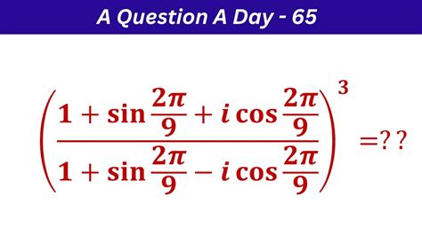 A Question A Day 65 Complex Numbers Jee Main Jee Advanced NDA