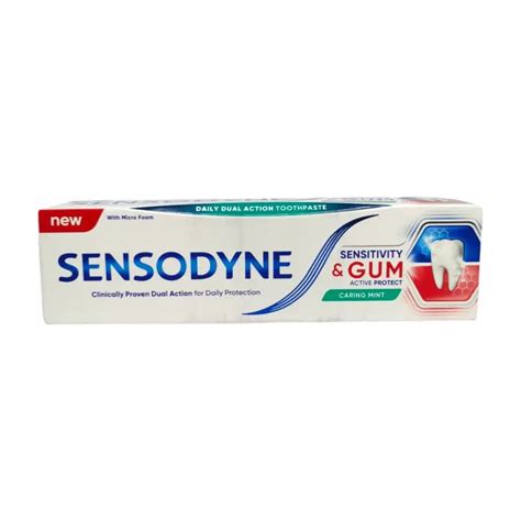 SENSODYNE паста за зъби Sensitivity Gum Caring mint 75мл