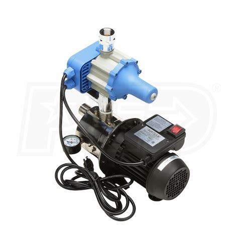 Burcam Pumps 16 Gpm 3 4 Hp Stainless Steel Shallow Well Dual App Pump Booster And Tankless Jet