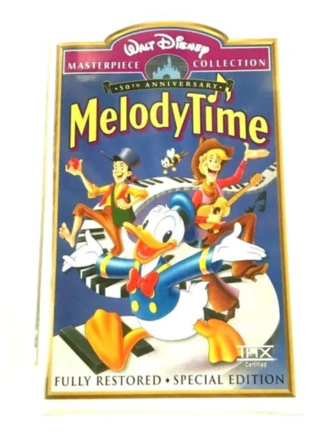 MELODY TIME VHS 14070 1998 Collection chef d œuvre Walt Disney