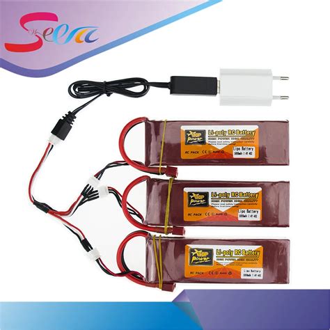 3x Rc Drone Batteria 5000mah Lipo 74 V Battery 40c Xt60 T Plug 2s With