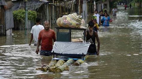 Assam Flood Situation Grim 59 Lives Lost 33 Lakh Affected India Tv