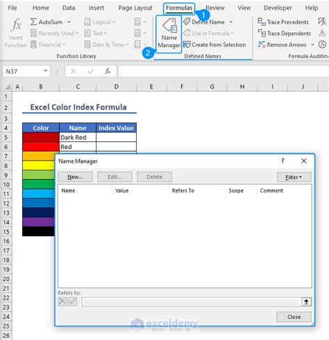 Excel Color Index Formula Exceldemy