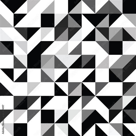 Grafika Wektorowa Stock Triangle Geometric Shapes Pattern Adobe Stock