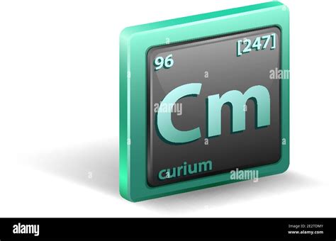 Curium Chemical Element Chemical Symbol With Atomic Number And Atomic