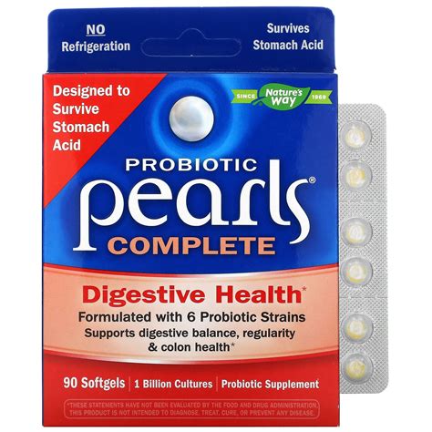 Natures Way Probiotic Pearls Complete 90 Softgels