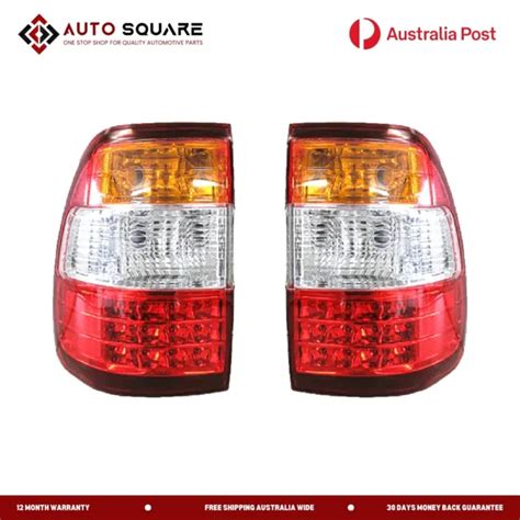 PAIR LHS RHS LED Outer Tail Lights For Toyota Landcruiser J100 Series